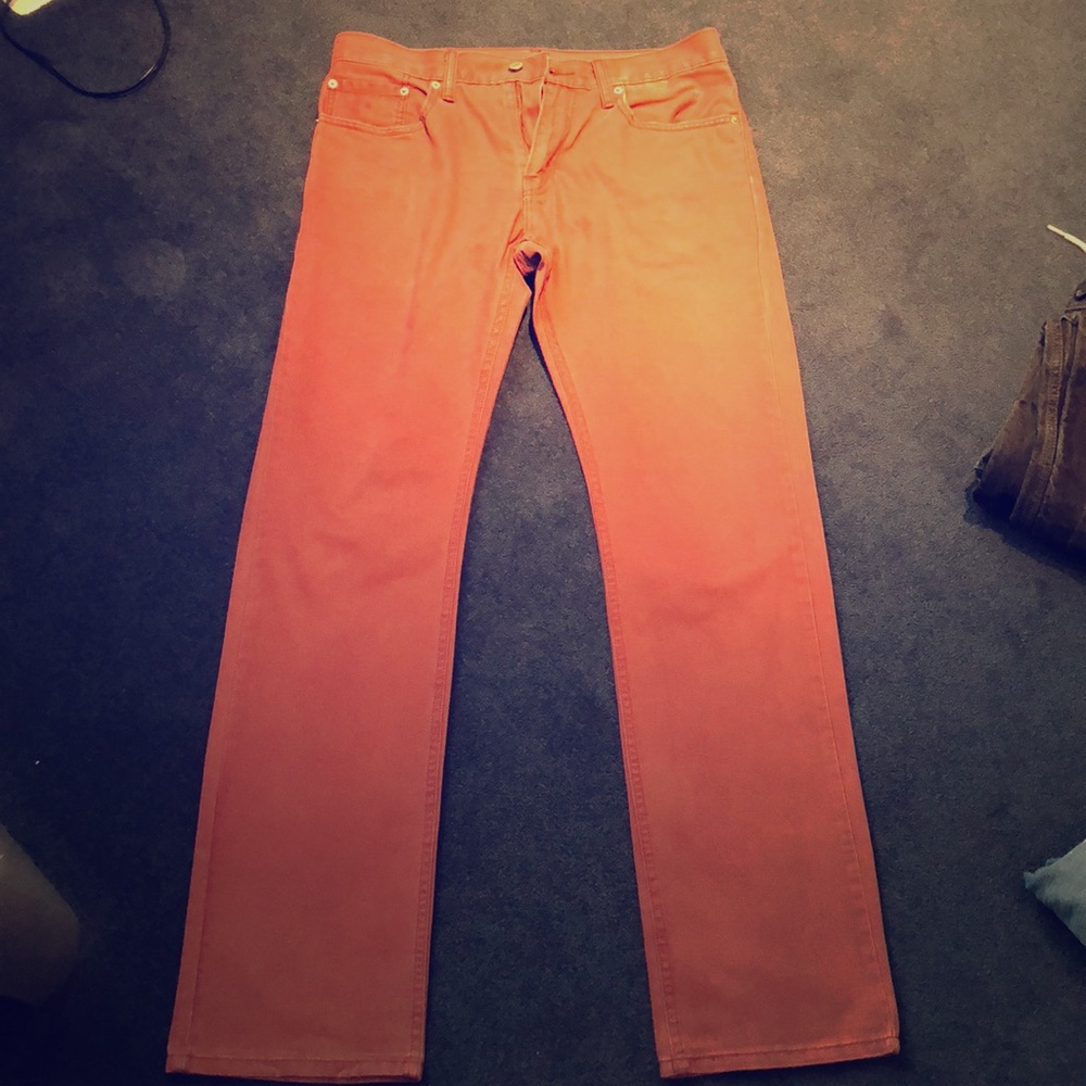 Levi 514 Mens Pants / Jeans - 32x34 - Red / Wine